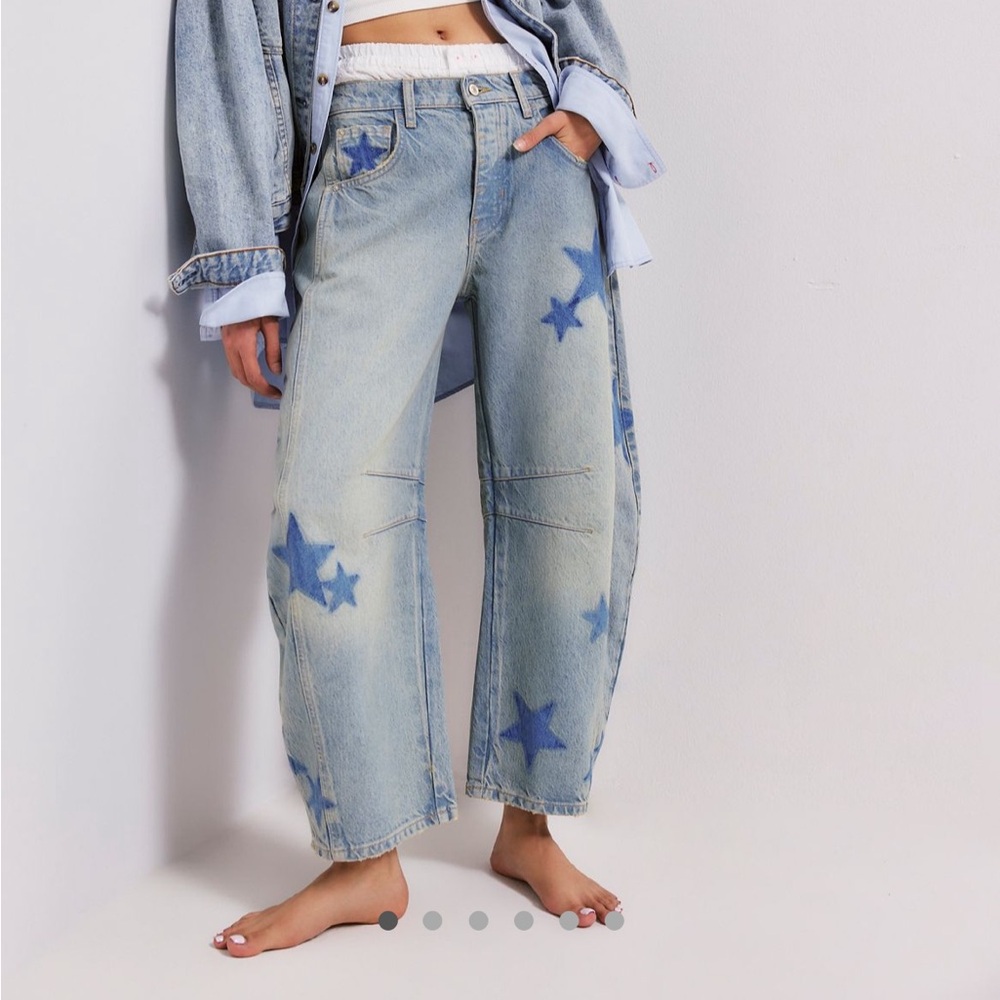 We the free Star Barrel Jean size 25